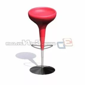 Plastic High Bar Stool 3d model