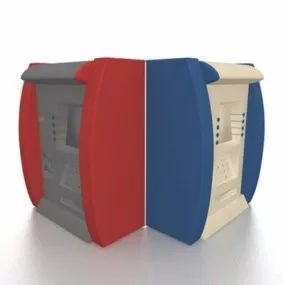 Standing Atm Cash Machine 3d model