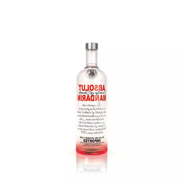 Vodka Mandarin Wine Bottle 3d model Vodka Mandarin Wine Bottle 3d model