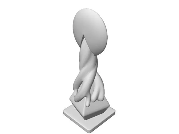 Abstract Design Garden Statue 3d model Abstract Design Garden Statue 3d model