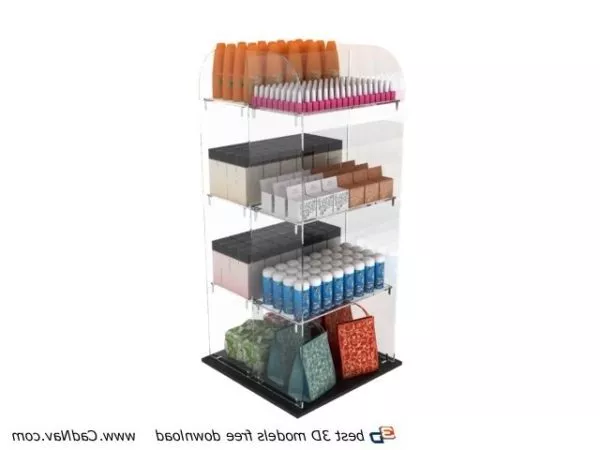 Acrylic Display Rack And Beauty Products 3d model Acrylic Display Rack And Beauty Products 3d model