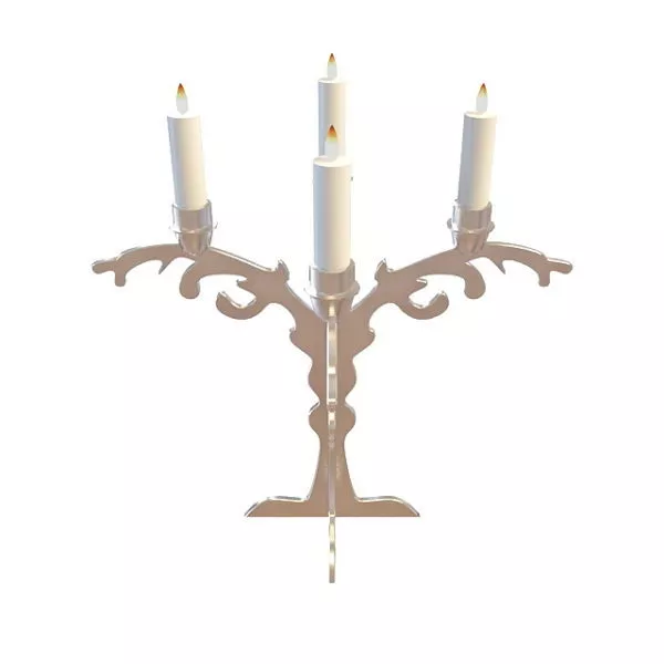 Star Shaped Candle 3d model