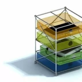 Acrylic File Holder Office Equipment 3d model