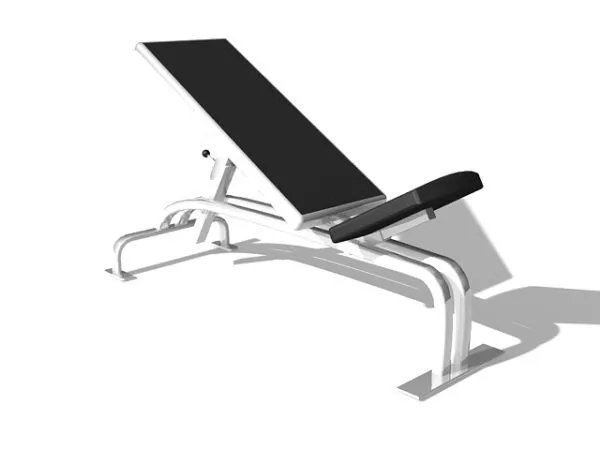 Fitness Adjustable Abdominal Bench 3d model Fitness Adjustable Abdominal Bench 3d model