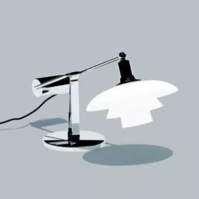 Furniture Vintage Chrome Table Lamp 3d model