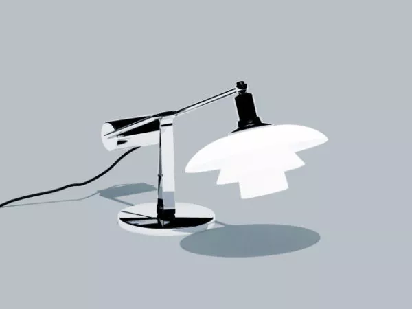 Furniture Vintage Chrome Table Lamp 3d model Furniture Vintage Chrome Table Lamp 3d model