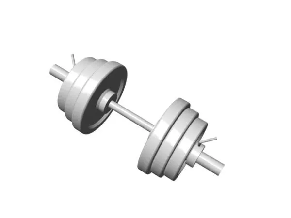 Gym Adjustable Dumbbell 3d model Gym Adjustable Dumbbell 3d model