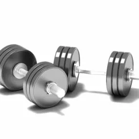 Adjustable Dumbbells Fitness Equipment 3d model