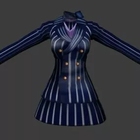 Airline Stewardess Uniform Fashion 3d model