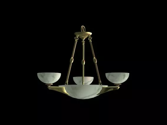 Alabaster Bowl Shade Ceiling Pendant Light 3d model Alabaster Bowl Shade Ceiling Pendant Light 3d model