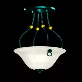 Alabaster Stone Ceiling Light Fixtures 3d model