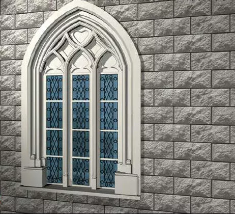 Alabaster Decorative Window 3d model Alabaster Decorative Window 3d model