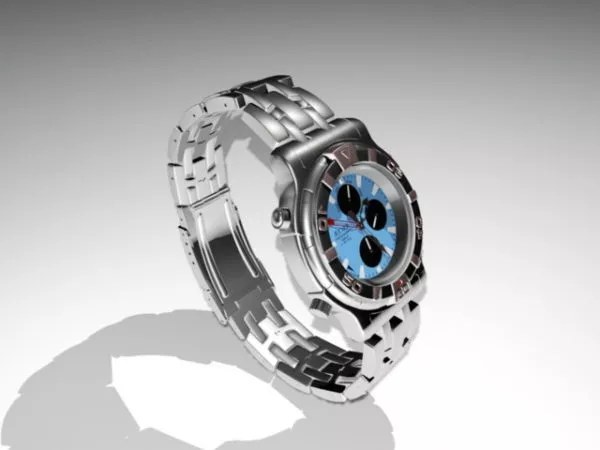 Swiss Chronograph Watch 3d model Swiss Chronograph Watch 3d model