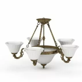 Alcantara Chandelier Antique Style 3d model