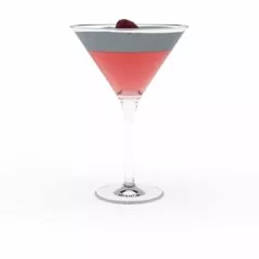 Alcohol Cocktail Glass 3d model