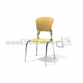 Aluminum Leather Banquet Chair 3d model