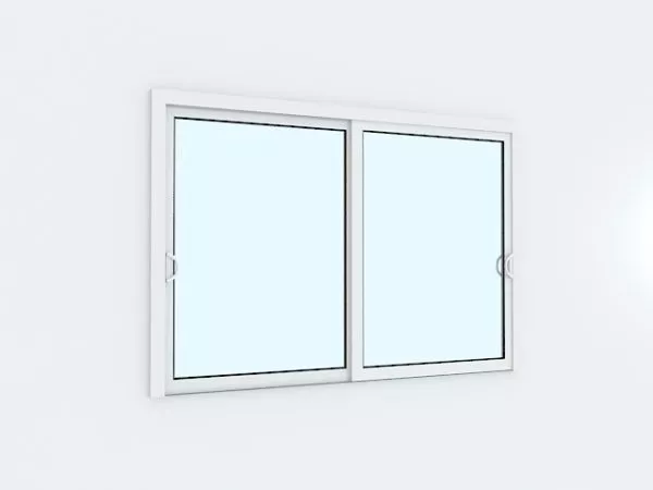 Glass Aluminum Slider Windows 3d model Glass Aluminum Slider Windows 3d model