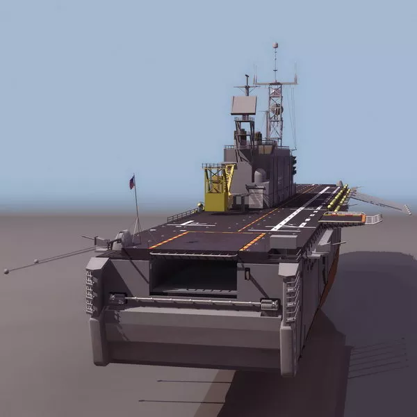 Naval Warship 3d model