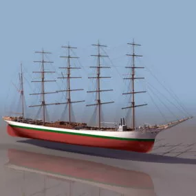Watercraft American Clipper Ship 3d model