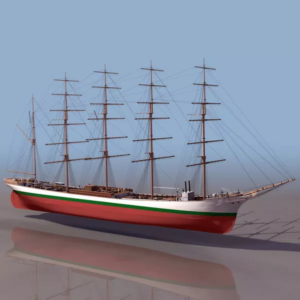 Watercraft American Clipper Ship 3d model Watercraft American Clipper Ship 3d model