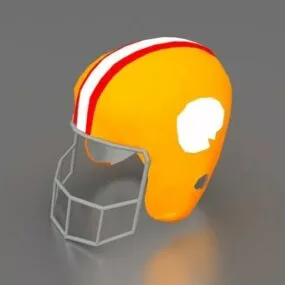 Usa Football Helmet 3d model