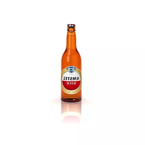 Amstel Beer Bottle 3d model Amstel Beer Bottle 3d model