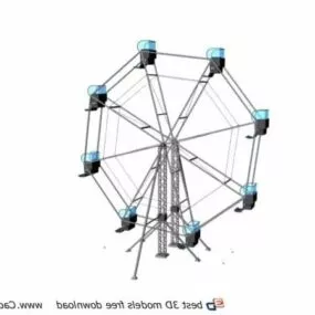 Amusement Park Equipment Ferris Wheel 3d model