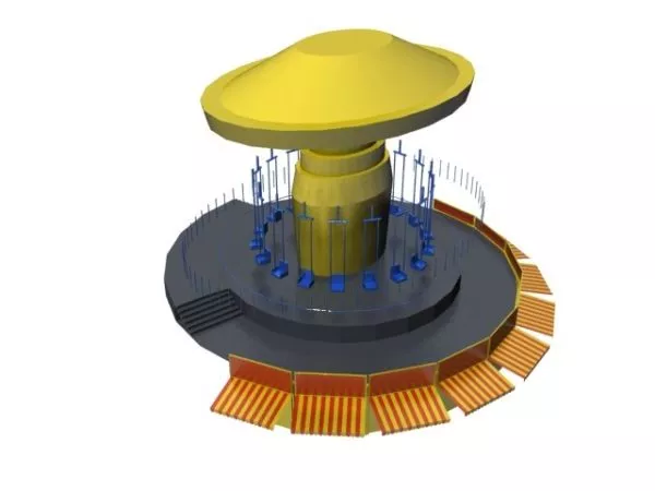 Carousel Playground Equipment 3d model