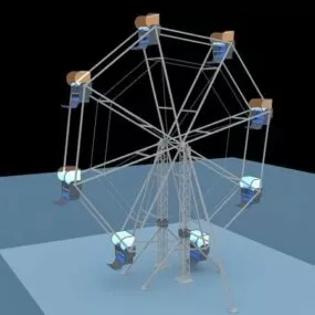 Park Ferris Wheel 3d model