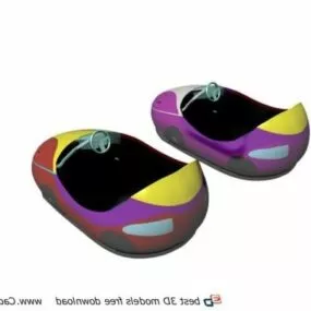 Amusement Rides Bumper Cars 3d model