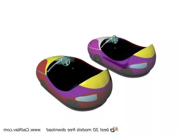 Amusement Rides Bumper Cars 3d model Amusement Rides Bumper Cars 3d model