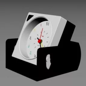 Office Analog Desk Clock 3d model