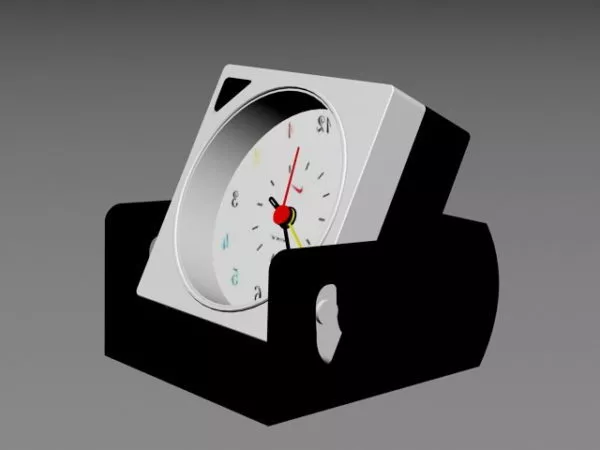Office Analog Desk Clock 3d model Office Analog Desk Clock 3d model
