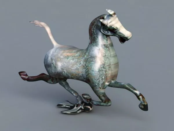 Bronze Horse Statue 3d model Bronze Horse Statue 3d model
