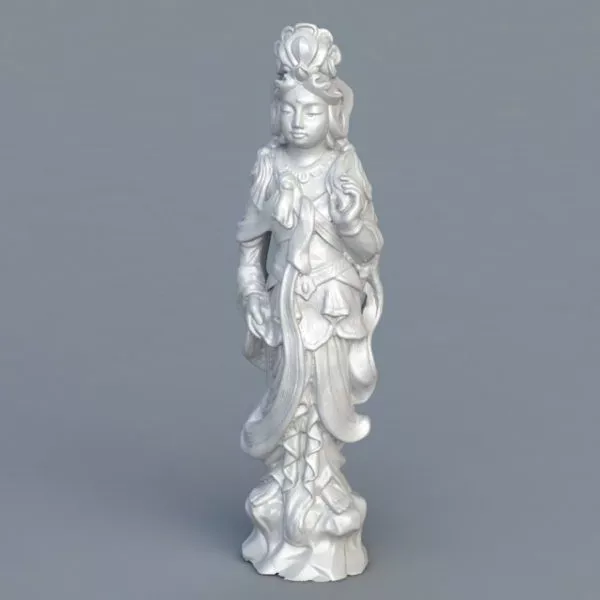 Ancient Chinese Stone Goddess Statue 3d model Ancient Chinese Stone Goddess Statue 3d model
