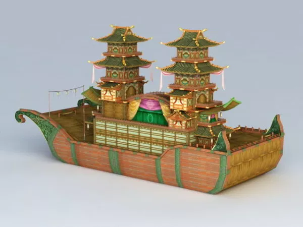 Launch Boat 3d model