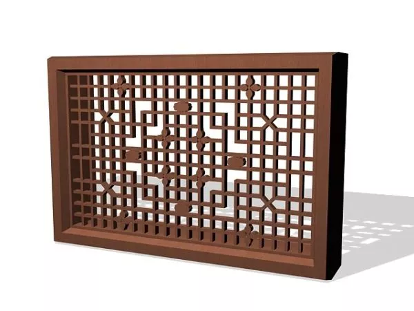 Ancient Wood Chinese Window 3d model Ancient Wood Chinese Window 3d model