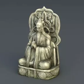 Ancient Regilion Gold Statue 3d model