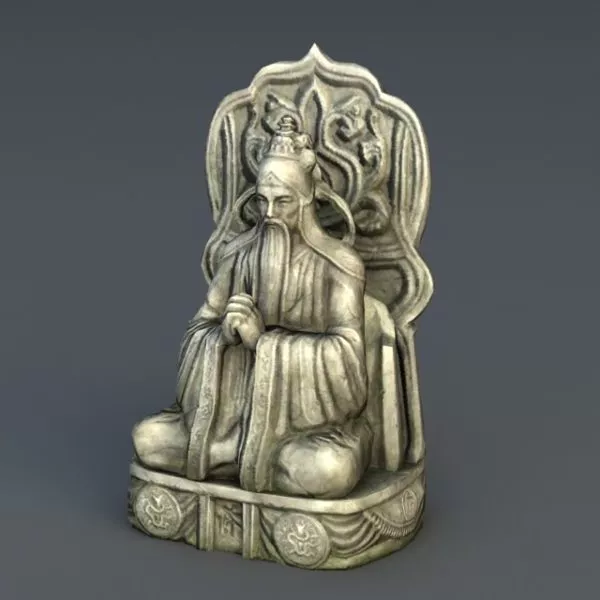 Ancient Regilion Gold Statue 3d model Ancient Regilion Gold Statue 3d model