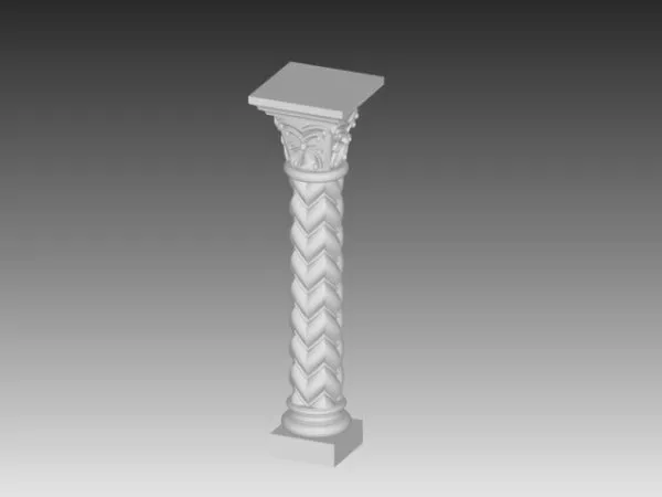 Ancient Stone Baluster 3d model Ancient Stone Baluster 3d model