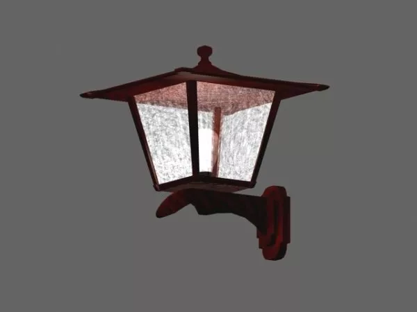Old Rustic Lantern 3d model