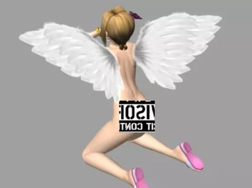 Girl Character Set 3d model