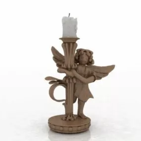 Angel Shape Of Candle Holder 3d model