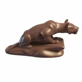 Animal Statuary Statue 3d model