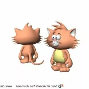 Animal Cartoon Cat Toy 3d model