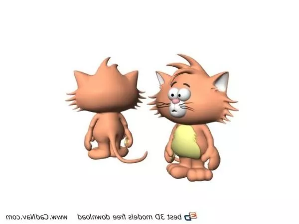Realistic Orange Cat 3d model