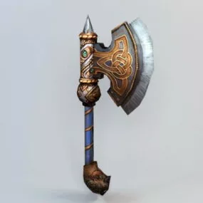 Gaming Anime Battleaxe 3d model