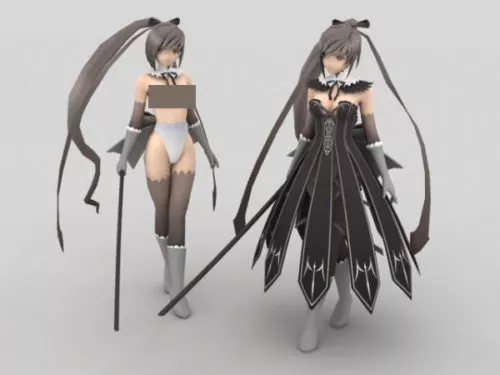 Mikaela Female Character 3d model