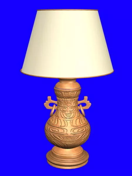Antique Furniture Asian Table Lamp 3d model Antique Furniture Asian Table Lamp 3d model
