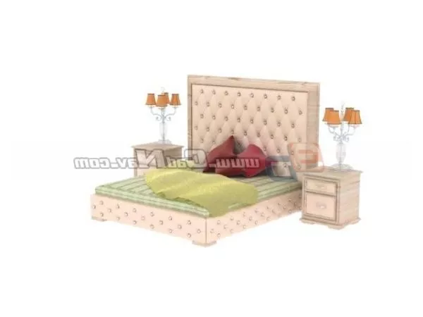 Girl Room Antique Bed Furniture 3d model Girl Room Antique Bed Furniture 3d model